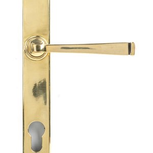 FROM THE ANVILĀ® Aged Brass Avon Slimline Lever Espag. Lock Set