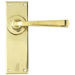FROM THE ANVILĀ® Aged Brass Avon Lever Latch Set