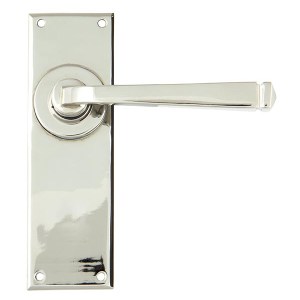 FROM THE ANVILĀ® Polished Nickel Avon Lever Latch Set