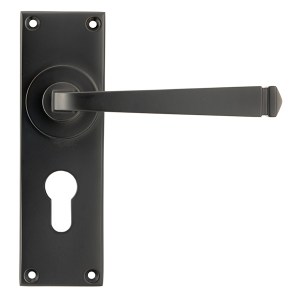 FROM THE ANVILĀ® Aged Bronze Avon Lever Euro Lock Set