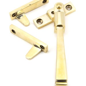 FROM THE ANVILĀ® Aged Brass Night-Vent Locking Avon Fastener