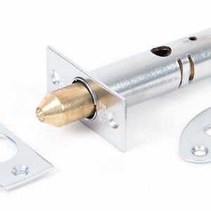 FROM THE ANVILĀ® Satin Chrome Security Door Bolt