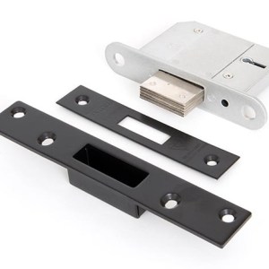 FROM THE ANVIL® Black 2½" BS 5 Lever Deadlock KA