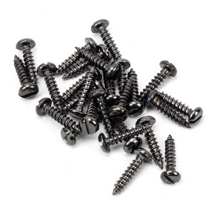 FROM THE ANVIL® Dark Stainless Steel 4x½" Round Head Screws (25)