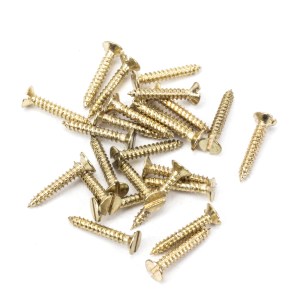 FROM THE ANVIL® Polished Brass SS 4x¾" Countersunk Screws (25)