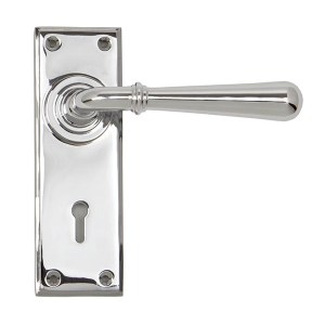 FROM THE ANVIL® Polished Chrome Newbury Lever Lock Set