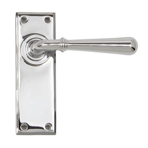 FROM THE ANVIL® Polished Chrome Newbury Lever Latch Set