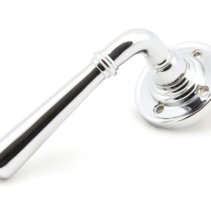 FROM THE ANVILĀ® Polished Chrome Newbury Lever on Rose Set
