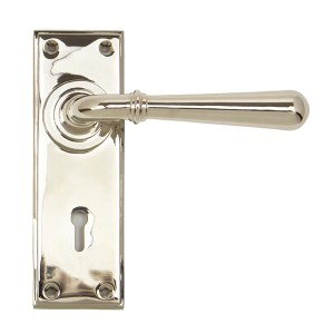 FROM THE ANVIL® Polished Nickel Newbury Lever Lock Set