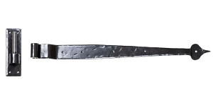 FROM THE ANVIL® Black 24" Hook & Band Hinge - Cranked (pair)