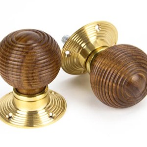 FROM THE ANVILĀ® Rosewood and PB Cottage Mortice/Rim Knob Set - Small