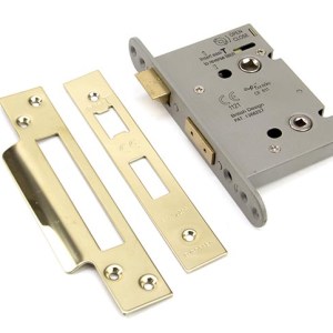 FROM THE ANVILĀ® PVD 3" Heavy Duty Bathroom Mortice Lock