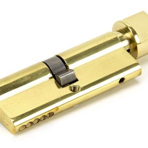 FROM THE ANVILĀ® Lacquered Brass 40/40 Euro Cylinder/Thumbturn