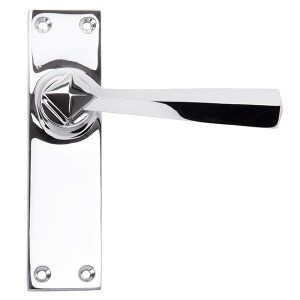 FROM THE ANVIL® Polished Chrome Straight Lever Latch Set