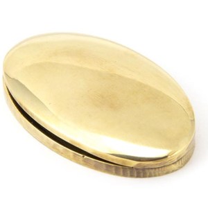 FROM THE ANVILĀ® Aged Brass Oval Escutcheon & Cover