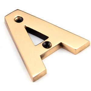 FROM THE ANVIL® Polished Bronze Letter A