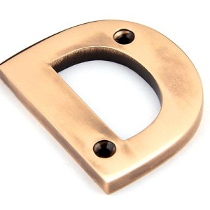 FROM THE ANVIL® Polished Bronze Letter D