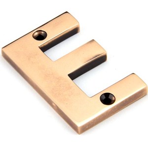 FROM THE ANVIL® Polished Bronze Letter E