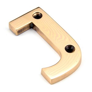 FROM THE ANVIL® Polished Bronze Letter J