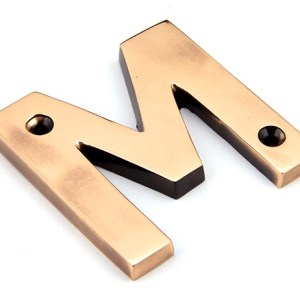 FROM THE ANVIL® Polished Bronze Letter M