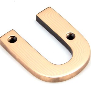 FROM THE ANVIL® Polished Bronze Letter U
