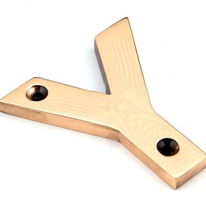 FROM THE ANVIL® Polished Bronze Letter Y
