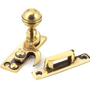 FROM THE ANVILĀ® Aged Brass Prestbury Sash Hook Fastener