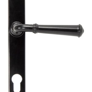 FROM THE ANVILĀ® Black Regency Slimline Lever Espag. Lock Set