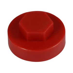 TIMCO Hex Head Cover Caps Flame Red - 19mm