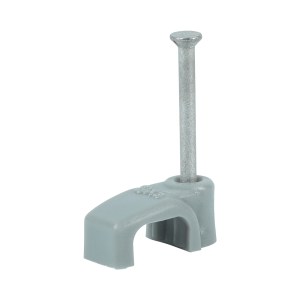 TIMCO Flat & Twin Cable Clips Grey - To fit 1.5mm
