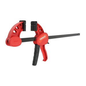 TIMCO Quick Change Bar Clamp, Two Piece Set, Heavy Duty 135kg Quick Release Woodworking Clamp, One Handed Clamp - 18" / 450mm Clamping Capacity