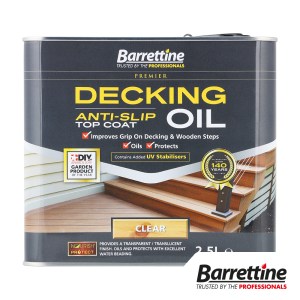 Barrettine Decking Oil Anti-Slip Clear 2.5L