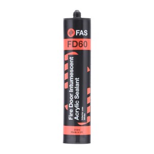Fire and Acoustic Seals Fire Rated Intumescent and Acoustic Acrylic Sealant, 310ml White Acrylic Mastic
