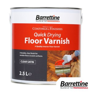 Barrettine Nourish & Protect Quick Drying Floor Varnish 2.5L