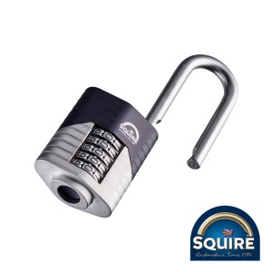 SQUIRE Vulcan Combination Padlock - Boron 2.5" Long Shackle - 60mm