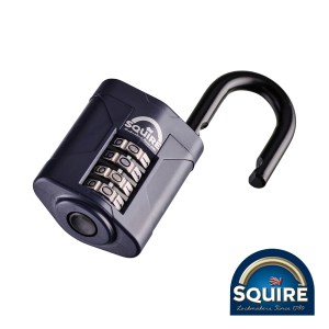 SQUIRE Combination Padlock - Steel Open Shackle - 50mm