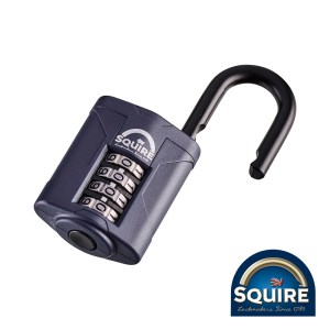 SQUIRE Combination Padlock - Steel Open Shackle - 40mm