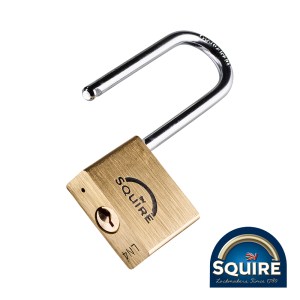 SQUIRE Premium Brass Lion Padlock - 2.5" Stainless Steel Shackle - 40mm