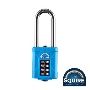 SQUIRE Combination Padlock - Stainless Steel 2.5" Long Shackle - 50mm