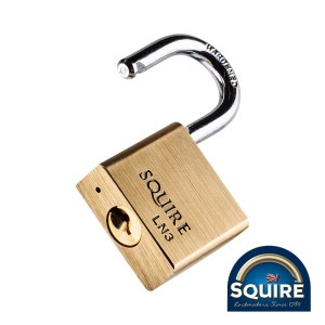 SQUIRE Premium Brass Lion Padlock - Stainless Steel Shackle - 30mm