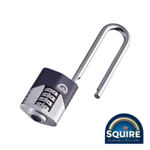 SQUIRE Vulcan Combination Padlock - Boron 2.5" Long Shackle - 40mm