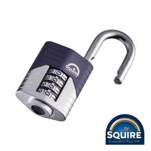 SQUIRE Vulcan Combination Padlock - Boron Open Shackle - 40mm