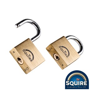 SQUIRE Premium Brass Lion Padlock - Keyed Alike - 40mm