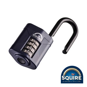 SQUIRE Combination Padlock - Steel 1.5" Long Shackle - 50mm