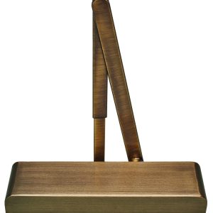 BOSS DOOR CONTROLS Overhead Door Closer Size 2-5 with backcheck and delayed action - Antique Brass