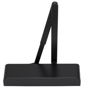 BOSS DOOR CONTROLS Overhead Door Closer Size 2-5 with backcheck and delayed action - Black