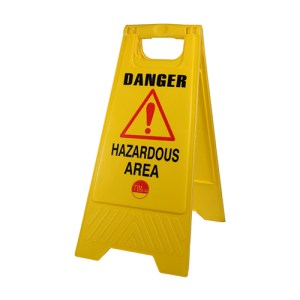 TIMCO Danger Hazardous Area A-Frame Safety Sign - 610 x 300 x 30