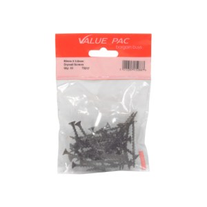 Value PackĀ® 50mm x 3.5mm Drywall Screws 25Pk