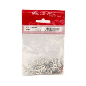 Value Pack® M5 ZP Flat Washers 80pk