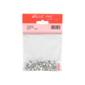 Value Pack® M4 ZP Nylon Locking Nuts 40pk